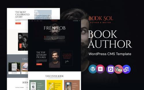 Book Sol - Book Author WordPress Elementor Theme theme free